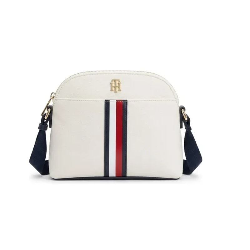 CARTERA CROSSBODY BANDOLERA TOMMY HILFIGER 69J8979 BLANCO CON ICONICO LOGO
